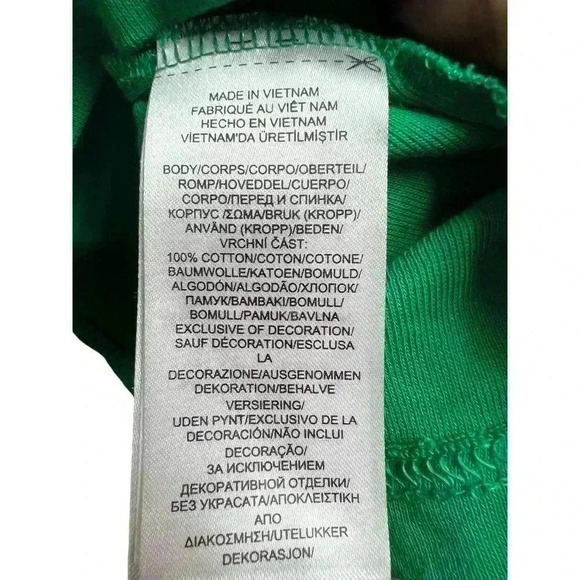 Lauren Ralph Lauren Green Cuff Elbow Sleeve Boat Neck Embroidered Top Size 2X - Picture 5 of 6